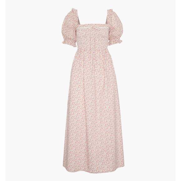 Hill House Dresses & Skirts - Hill House Home The Scarlett Nap Dress - Ivory Geo Ditsy Size LIvory Geo Ditsy /